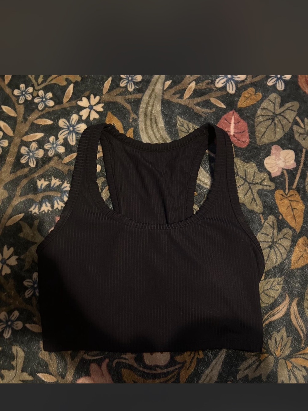Target Black Ribbed Racerback Tank Top